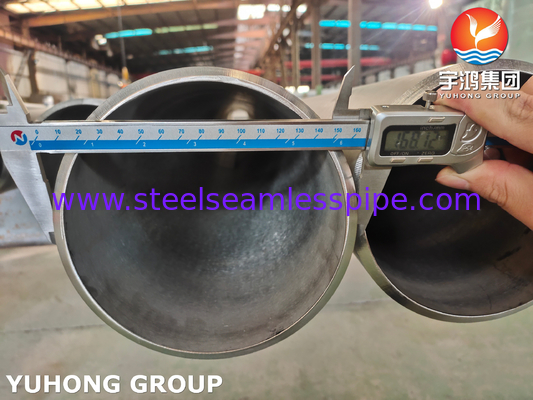 ASTM A376 TP347H Pipa tahan panas stainless steel tanpa jahitan