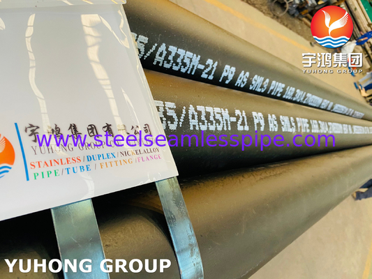 ASTM A335/ ASME SA335 P9 Baja Alloy Pipe Seamless Furnace Fireed Heater Tube