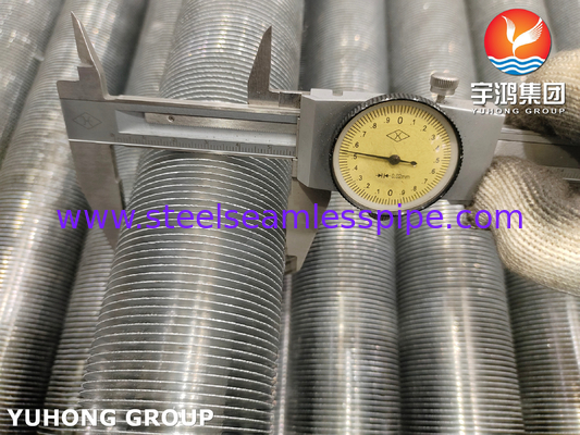 Tipe G Tubu Fin Tertanam A1060 A1100 C12200 Untuk Cooler Heater Economizer