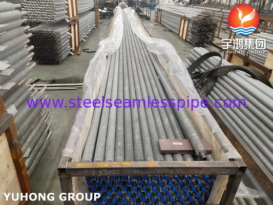 Tipe G Tubu Fin Tertanam A1060 A1100 C12200 Untuk Cooler Heater Economizer
