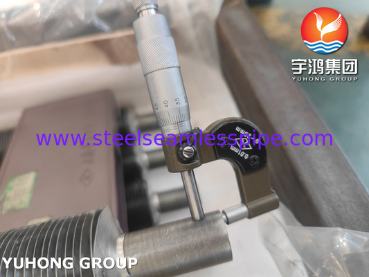 Tipe L Fenned Pipe A179 ASME SA179 Dengan Aluminium 1060 Untuk Kondensor Dingin Udara