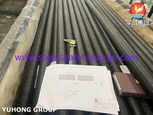 ASME SA179+Aluminium Embedded Fined Tube untuk Air Cooler / Heat Exchanger