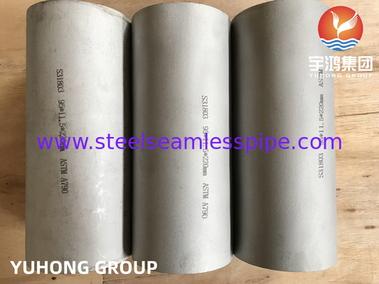 ASTM A790 S31803 F51 Pipa tanpa jahitan dupleks stainless steel untuk peralatan petrokimia