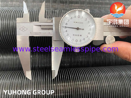 Tabung baja karbon bergelombang yang diekstrusi untuk efisiensi transfer panas yang tinggi dalam panjang 100mm-6000mm