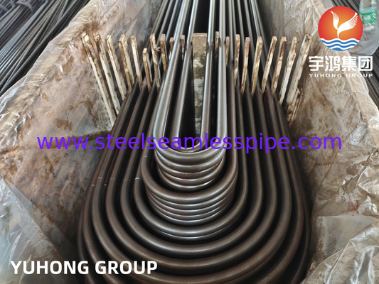 ASTM A179 Steel Karbon Seamless U Bend Tube Untuk Tubular Heat Exchanger Condenser