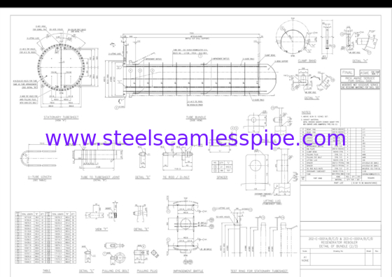 Stainless Steel Seamless U Bend Tube SA213 TP316L Tube Bundle Untuk Reboiler Regenerator Oil Refinery
