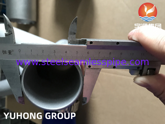 ASTM A815 UNS S31803 Konektor Pipa Baja Dupleks 45 Derajat Y Tee Lateral