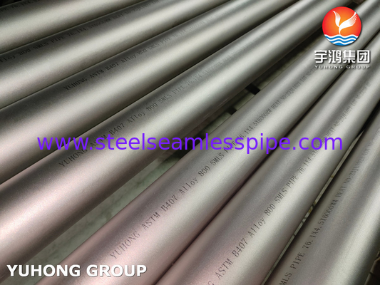 ASTM B407 Alloy 800 Nikel Alloy Tube Untuk Boiler Heat Exchanger Tube Bundle