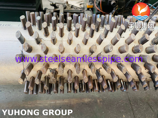 ASTM A312 TP316L tabung bergelombang untuk sistem pertukaran panas Tinggi yang dapat disesuaikan