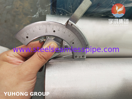 Stainless Steel Seamless Pipe, ASTM A312 TP316Ti, B16.10 &amp; B16.19, 6M, PE / BE, PERMUKAAN SELESAI HOT