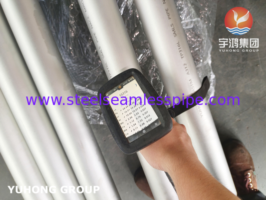 Stainless Steel Seamless Pipe, ASTM A312 TP316Ti, B16.10 &amp; B16.19, 6M, PE / BE, PERMUKAAN SELESAI HOT