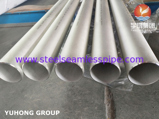Stainless Steel Seamless Pipe, ASTM A312 TP316Ti, B16.10 &amp; B16.19, 6M, PE / BE, PERMUKAAN SELESAI HOT