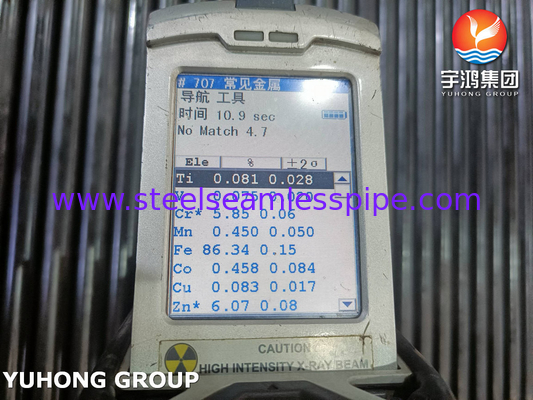 ASTM A213/ASME SA213 GR.T5 tabung tanpa jahitan baja paduan untuk aplikasi penukar panas dan boiler