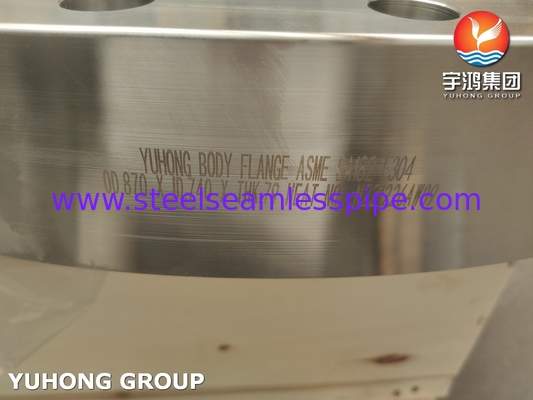 B16.5 ASTM A182 / ASME SA182 F304 Flange badan baja tahan karat