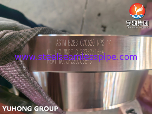ASTM B283 C70620 Flange RF leher las tembaga