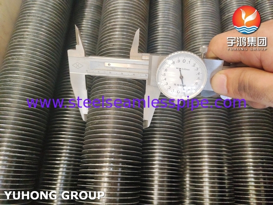 Tipe G tertanam spiral tabung sirip ASME SA179 tabung penukar panas tanpa jahitan