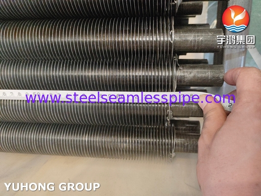 Tipe G tertanam spiral tabung sirip ASME SA179 tabung penukar panas tanpa jahitan