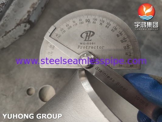 ASTM A403 WP304H Pemasangan Pipa Buttweld Stainless Steel 90 Derajat SR Siku