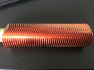 CuNi 90/10 Bentuk Jenis Heat Exchanger Fin Tabung OD25.4 X 1.5WT L bersirip Copper Tubing