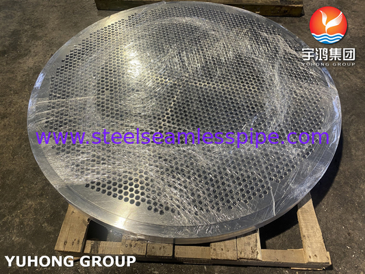 ASTM a182 Baffle dan Tube Sheet Baffle dan Tube Sheet untuk Exchanger Panas