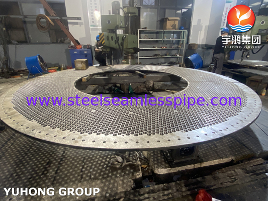 ASTM a182 Baffle dan Tube Sheet Baffle dan Tube Sheet untuk Exchanger Panas