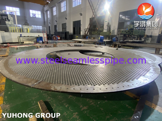 ASTM a182 Baffle dan Tube Sheet Baffle dan Tube Sheet untuk Exchanger Panas