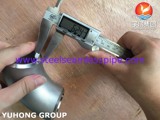ASME SB366 WP904L-S Fittings baja tahan karat 90° LR Elbow BW ASME B16.9