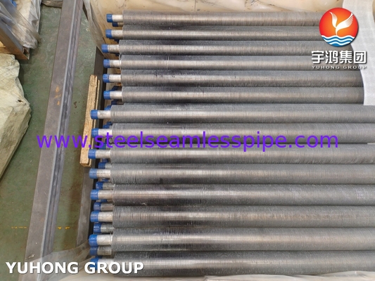 SA249 TP304 Stainless Steel Extruded Fin Tube Untuk Rice Mill Heat Exchanger