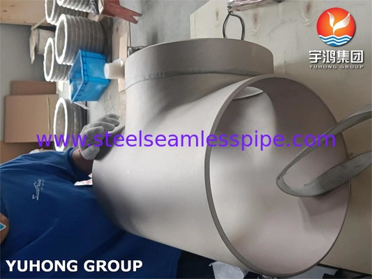 Tembaga Nikel 90/10 Sama Tee Fitting ASTM B466 Untuk Lingkungan Laut Dan Industri