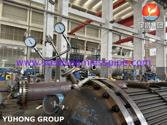 Tabung Bundle ASME U STAMP D-E05C ASME SA179 tabung tanpa jahitan baja karbon dengan lembaran tabung ASME SA266 Gr.2N