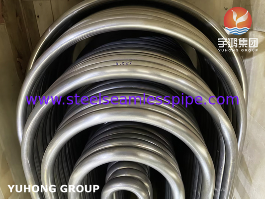 Nikel Alloy U Bend Tube ASME SB163 Monel 400 UNS N04400 tabung tanpa jahitan