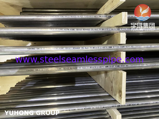 Nikel Alloy U Bend Tube ASME SB163 Monel 400 UNS N04400 tabung tanpa jahitan