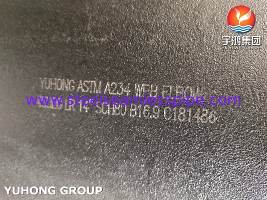 Fittings dengan diameter besar ASTM A234 WPB LR 45 Degree Elbow B16.9