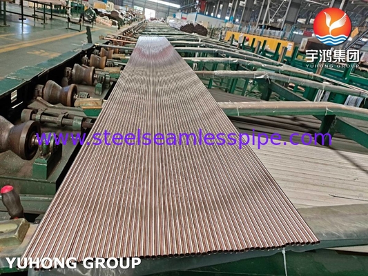 ASTM B111 C70600 Soft Anneal O61 Tembaga Nikel Alloy Tube Air Laut Dingin Tabung