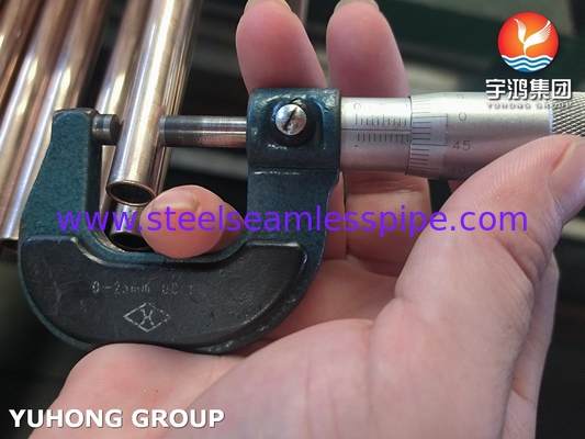 ASTM B111 C70600 Soft Anneal O61 Tembaga Nikel Alloy Tube Air Laut Dingin Tabung