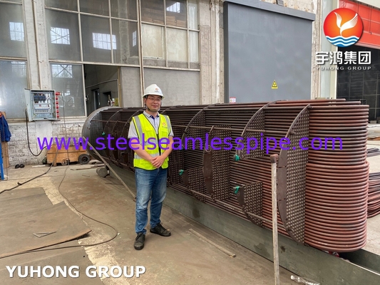 Tabung Pengganti Panas Bundle D-E1 A ASME SA213 T11 U Bend Tube Dengan ASME SA-516 GR.70 (N, FGP) Tubesheet ASME U STAMP