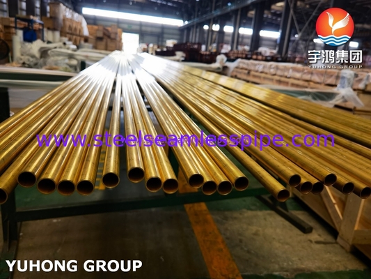 ASME SB111 / ASTM B111 C68700 Tabung tanpa jahitan paduan tembaga