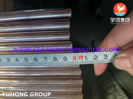 ASTM B111 C70600 Tabung paduan tembaga untuk pembangkit kondensasi penukar panas