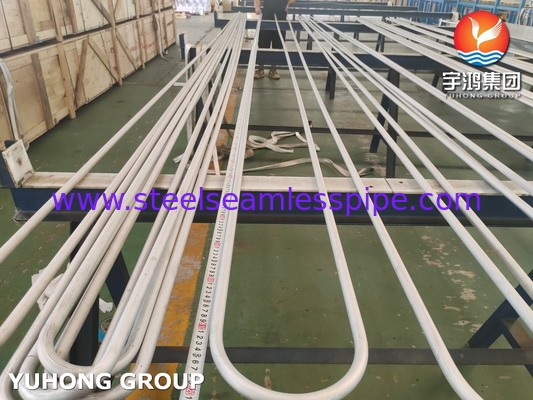 ASTM A213 TP304 Tabung Mulus Stainless Steel Penukar Panas Tabung U Bend