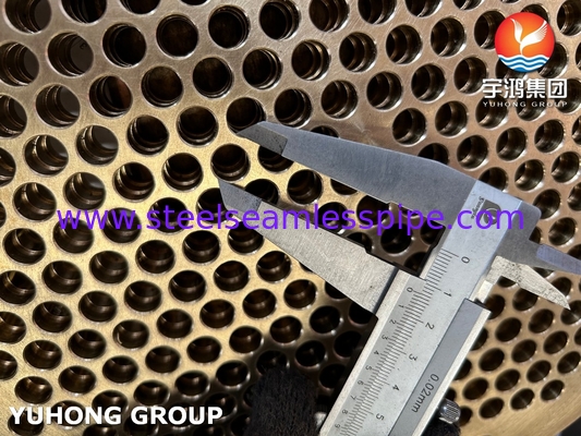 ASTM B171 C46400 Lembar tabung kuningan angkatan laut untuk penukar panas dan boiler