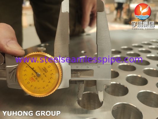 ASME SA240 SS304 Lembar tabung baja tahan karat untuk penukar panas