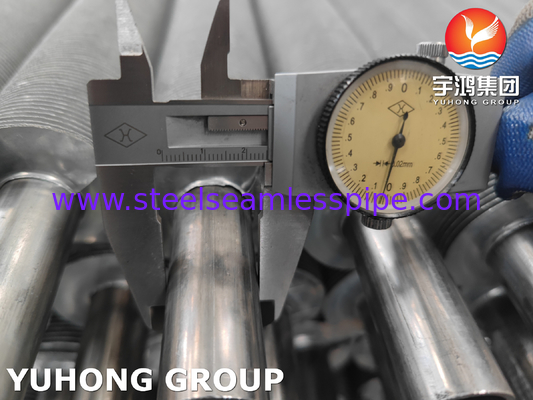 Stainless Steel Extruded Fined Tube Untuk Air Cooler Pertukaran Panas