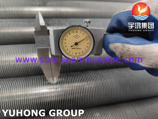 Stainless Steel Extruded Fined Tube Untuk Air Cooler Pertukaran Panas