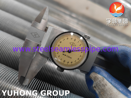 Stainless Steel Extruded Fined Tube Untuk Air Cooler Pertukaran Panas