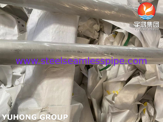 ASTM A312 Stainless Steel Seamless Tube untuk Layanan Suhu Tinggi S30815 253MA