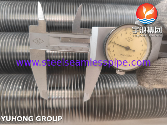 Tipe L Fenned Pipe A179 Base Tube Aluminium A1060 A1100 Untuk pendingin udara