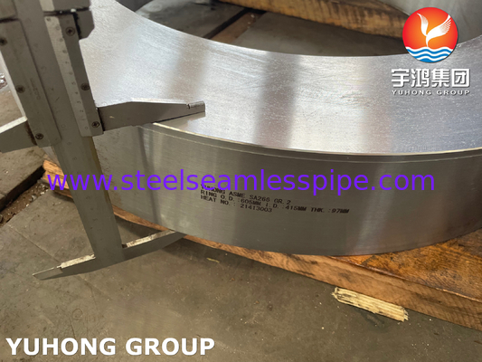 ASME SA266 GR 2 Karbon Steel Disk Dan Ring Untuk Penukar Panas