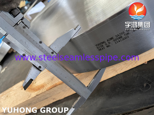 ASME SA266 GR 2 Karbon Steel Disk Dan Ring Untuk Penukar Panas
