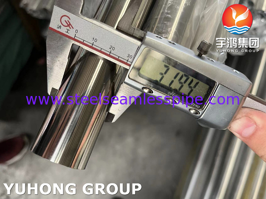 ASTM A554 TP304 Stainless Steel Welded Pipe Untuk Komposisi Kimia Superior