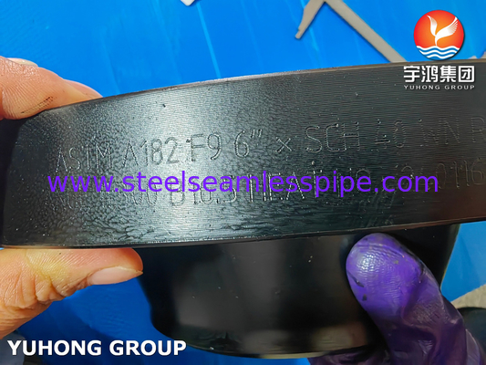 ASTM A182 Gr F9 Alloy Steel Weld Neck Flange ASME B16.5 WNRF Flange yang Dipalsukan